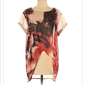 Red Top with Fire Pattern